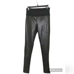 ASSETS by SPANX All Over Faux Leather Leggings Women’s  Black Pull-On